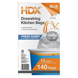 HDX 13 Gal. Flexpro Kitchen Bag with Fresh Scent (140-Count)