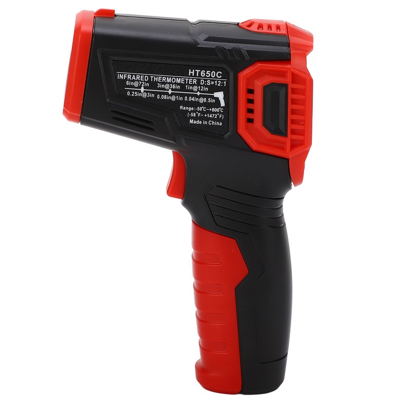 Infrared Thermometer Sound Light Alarm Color LCD Screen Non Contact