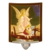 Angel at The Bridge Colored Porcelain Lithophane Night Light