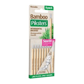 Piksters Bamboo Interdental Brush (Size 00 - Pink) X 8