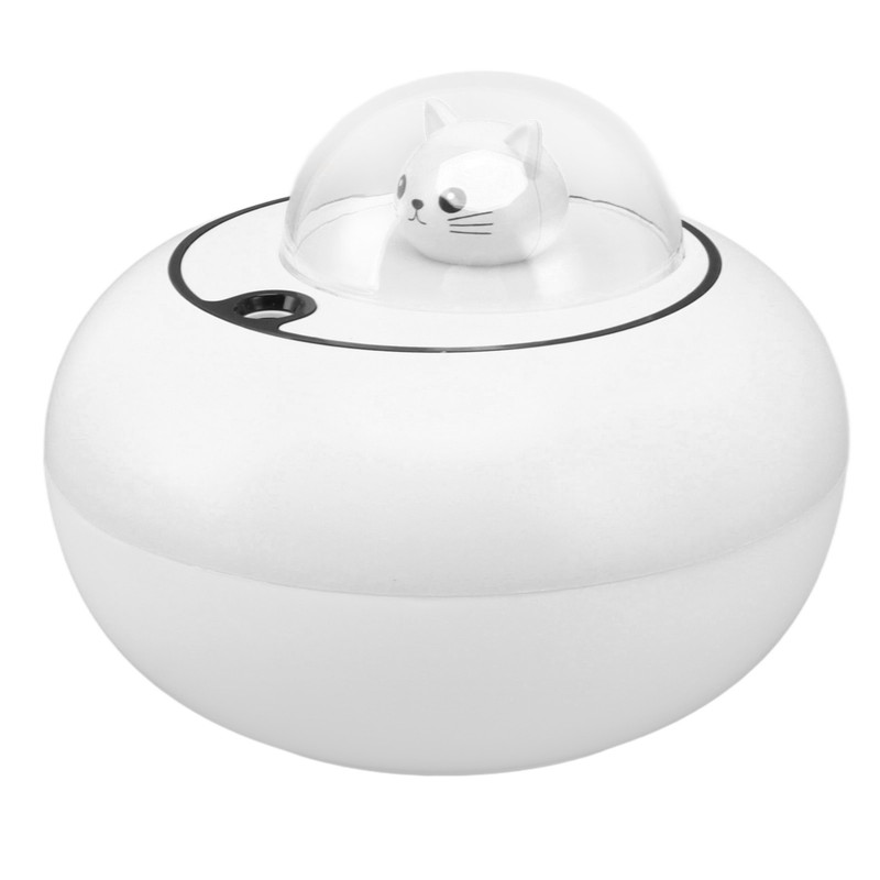 Mini Humidifier Cute Cat Sculpture Portable Quiet Desktop Air Humidifier