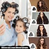 obeoby 4 Sizes Self-Grip Hair Rollers Set - 50 Pcs