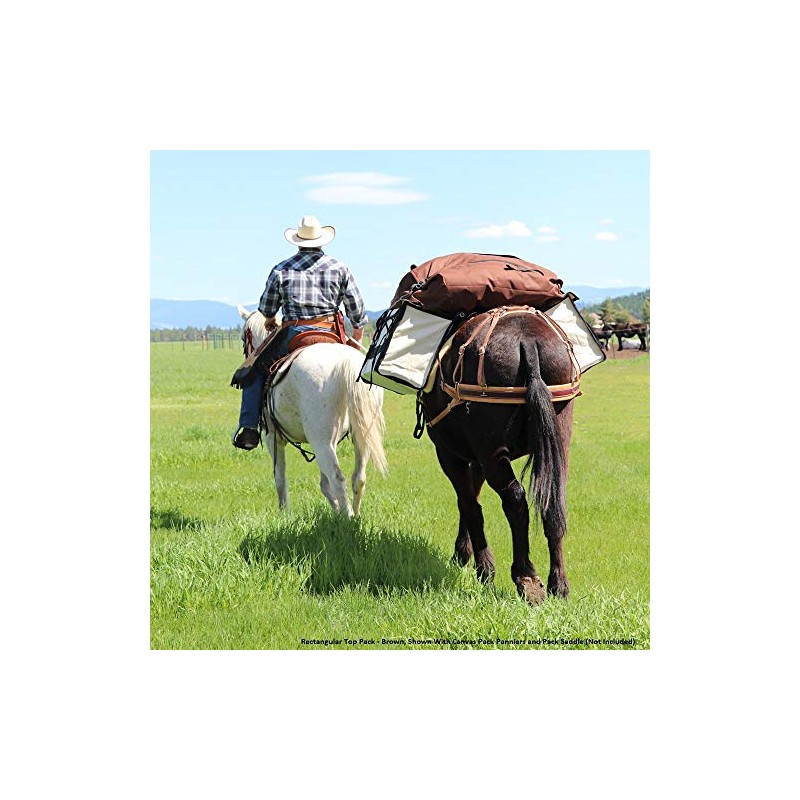 TrailMax Rectangular Top-Pack for Decker Pack Saddles, Horse & Mule