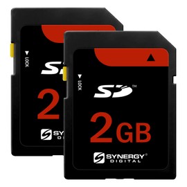 Synergy Digital 2GB Secure Digital SD Memory Cards, Compatible with Nikon D600 Digital Camera - Pack of 2