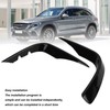 Front Bumper Wind Knife Fin Car Gloss Black Fog Light