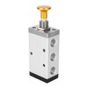 Hand Valve Two Position Five Way Button Valve Aluminum Alloy
