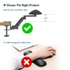 BONTEC Adjustable Arm Rest for Desk, Ergonomic Elbow Rest Pad,