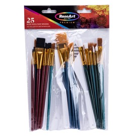 RoseArt 25 pc Mix Media Paint Brushes