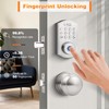 Probrico Smart Keyless Entry Door Lock with Knob Set, Fingerprint
