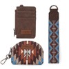 Wrangler Aztec Keychain Wristlet Wallets Western Dual Pouch Wristlet Credit