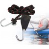 Kayak Tie Down Straps with Bonnet/Boot Anchors, Black and Red
