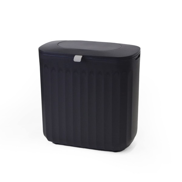 BC (b.c.l) b.c.l Trash Can Flip Dust Bin 7L Trash Can with Lid Black