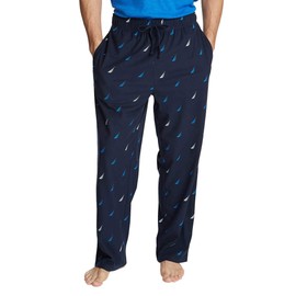 Nautica Men's Sueded Fleece Pajama Pants 2 Pack (XX-Large, Navy-sail-Plaid)