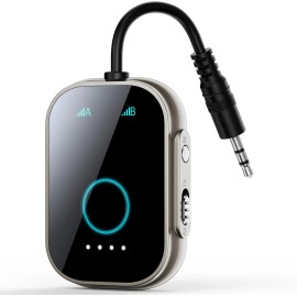 Swiitech T1 Bluetooth Transmitter Receiver for TV 2-in-1 Bluetooth 5.3 Adapter Airplane