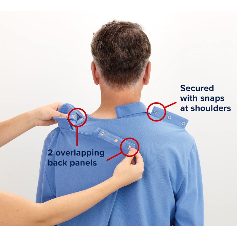 Men’s Open-Back Adaptive Active T-Shirt - Heather Grey MED