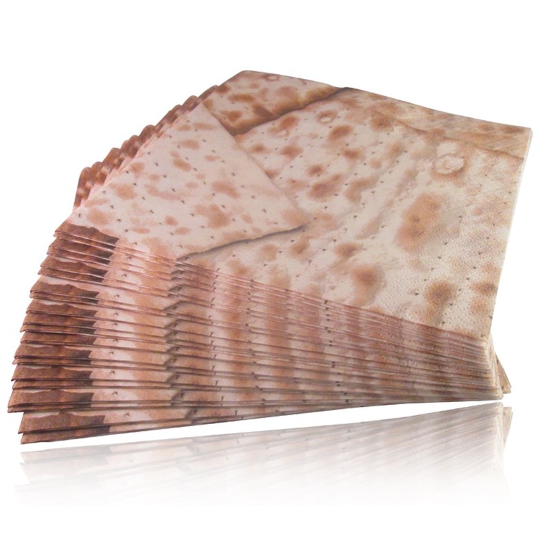 Passover Matzoh Napkin. 20 Pesach Napkins for Seder Table Decoration.
