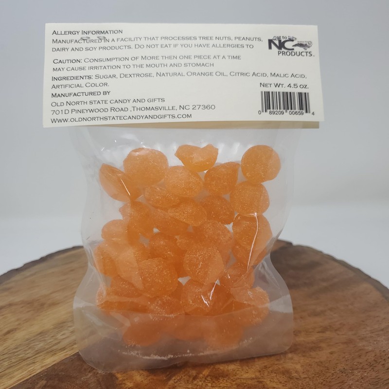Sour Tangerine Kettle-Cooked Hard Candy Drops, 3 Pack of 4.5