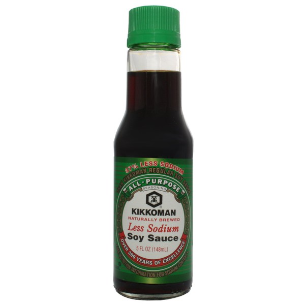 Kikkoman Lite Soy Sauce, 5-Ounce (Pack of 12)