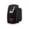 Cooled SEAT - Blue/White - Laser Etched Toggle Switch 20A