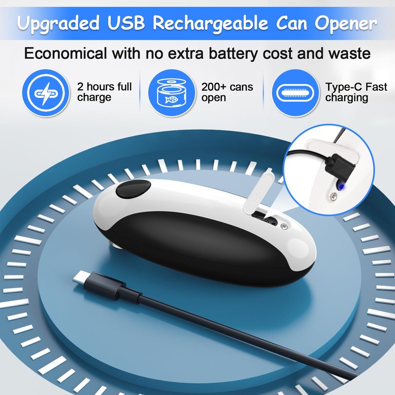 Electric Can Opener, Can Opener Electric Fits All Can Sizes,