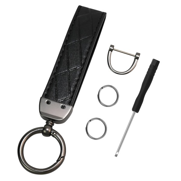 SMLBJUTE Wristlet Keychain, Leather Keychain, Universal Car Key Holder with