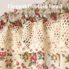 Moslovstar Romantic Blooming Roses 1 Panel Vintage Cotton Linen Half