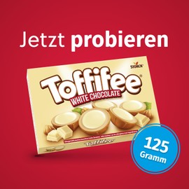 Toffifee White Chocolate – 1 x 125g – Haselnuss in Caramel mit heller Creme und weißer Schokolade