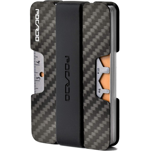 POCARDO Credit Card Holder with Coin Compartment, Multitool & RFID