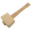 DGHAOP Wooden Mallet Solid Beech Carpenter Wood Hammer Handle Smooth