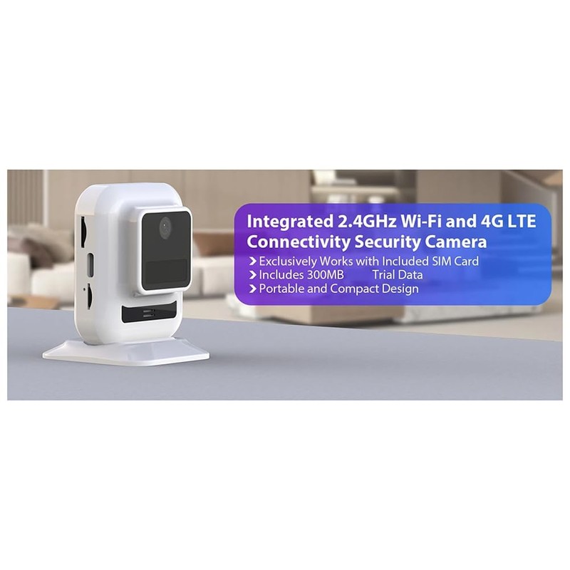 Snblzhef WiFi and 4G Mini Surveillance Camera, HD Indoor Wireless