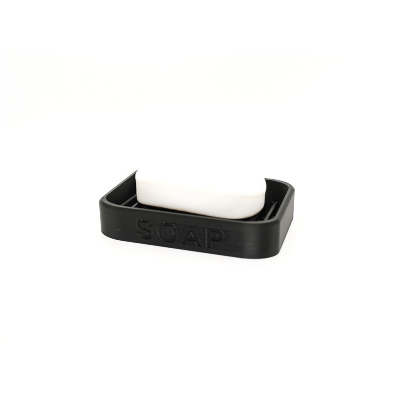 Modern Soap Dish, Bathroom Sink Holder with Drainage, 10.5 x