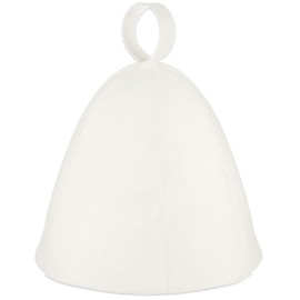 JaGely 1/2/4/8 Pcs Sauna Hat for Men Women Vaporarium Russian Banya Sauna Cap for Bath House(White,1 Piece)