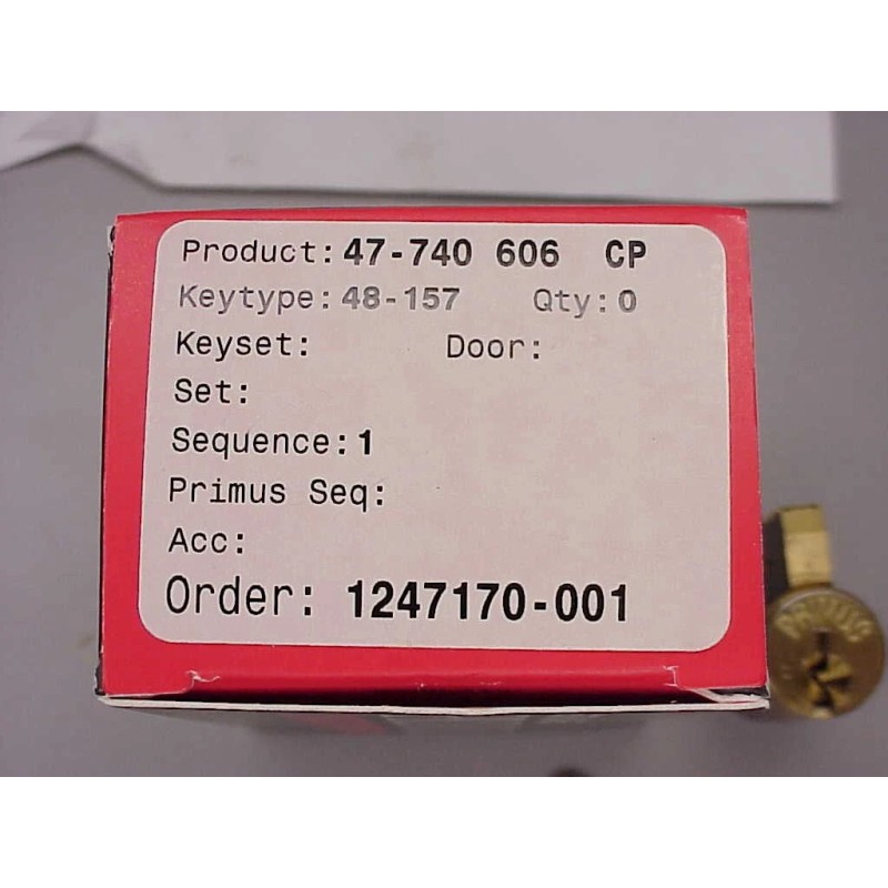 Schlage 47-740-606 CP Primus Cylinder High Security Lock locksport NOS
