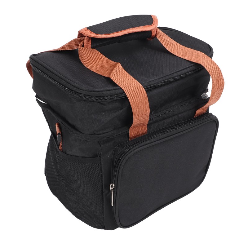 Lunch Bag 2 Deck Messenger Large Capacity Waterproof Leakage Proof