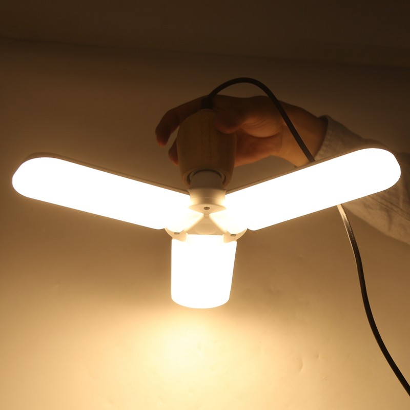 AC85‑265V E27 LED Garage Light Foldable 5400LM Ceiling Lights High