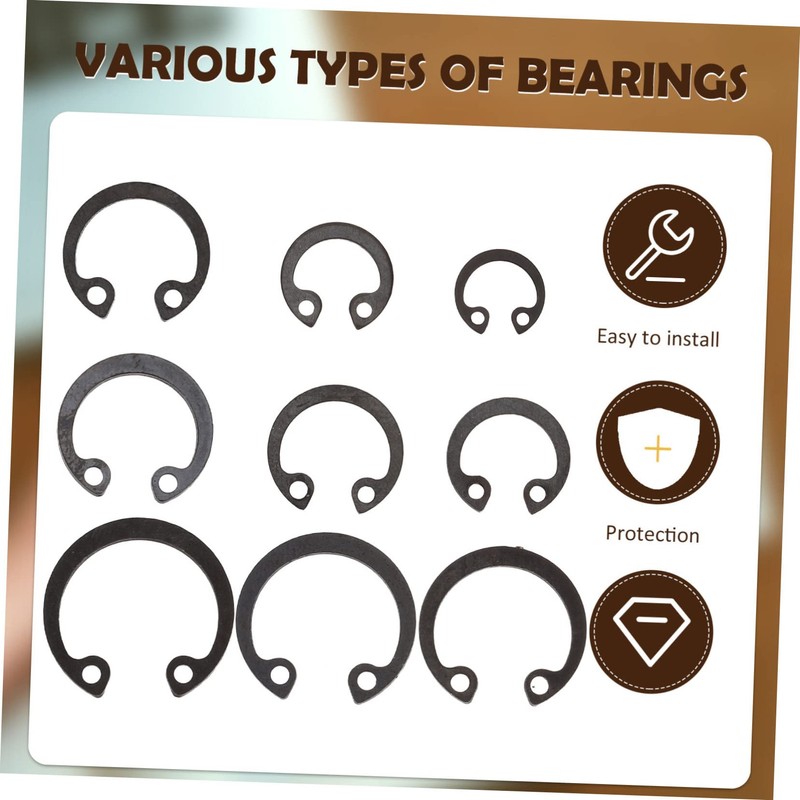 CHILDWEET 1set Retaining Snap Ring External C-clips Shaft Retaining Ring