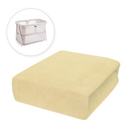 Baby Comfort Terry Fitted Sheet for 95 x 65 cm Baby Travel Cot Mattress (Yellow)