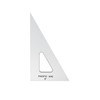 Pacific Arc Drafting Triangle, 4-inch, 30/60/90 Degrees, Clear Acrylic