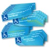 Disabled Parking Stickers - Assorted Designs - Pack of 60