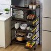 ILWorkTLs 4-Tier Free Standing Kitchen Bakers Rack,Kitchen Cart with 4