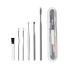 Stainless Steel Ear Pick and Earwax Removal Kit with Storage Case (6-Piece Set) Ear Pick 15ea