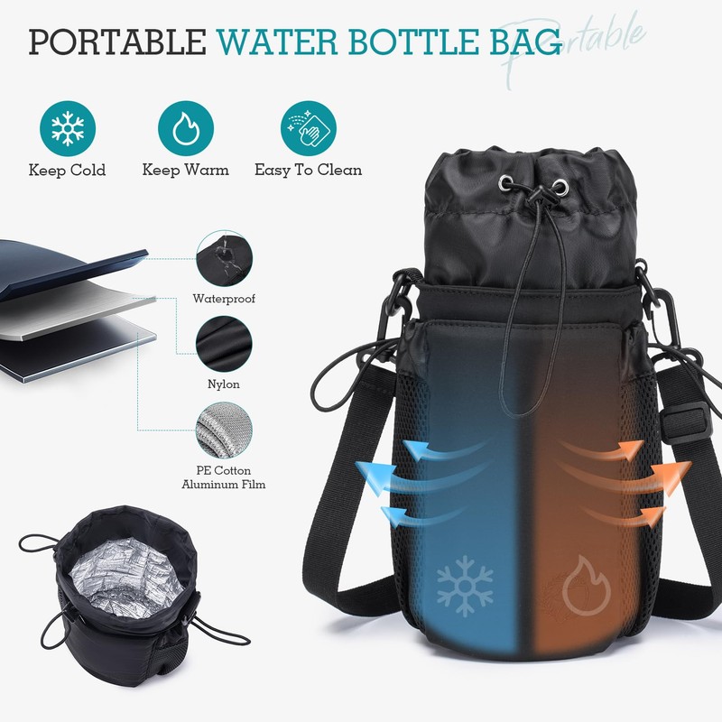 BAGROUPS Water Bottle Holder Bag Water Bottle Holder Bag Water