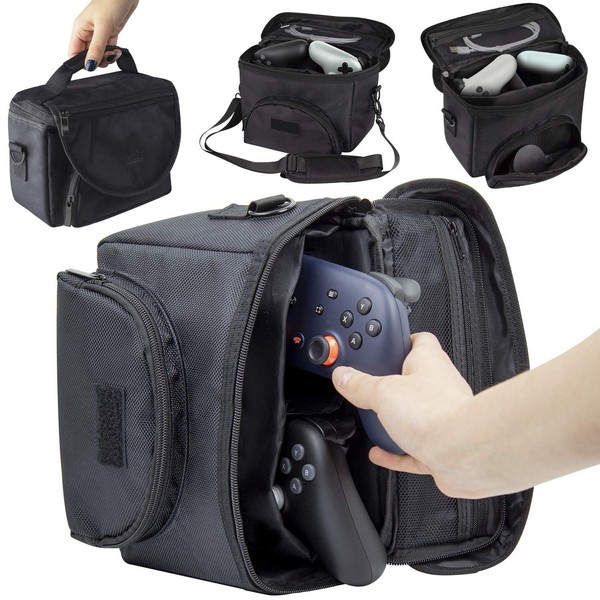 Orzly -Carry case for Google Stadia - With storage compartments