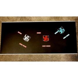 michael Jackson's moonwalker arcade control panel overlay arcade garaphics