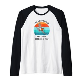 Bird Feathers Wings Fly Bird Watching Birding Raglan Baseball Tee