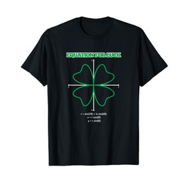 Equation for Luck Clover Irish Math Funny Teacher Gift Idea T-Shirt for Men Women