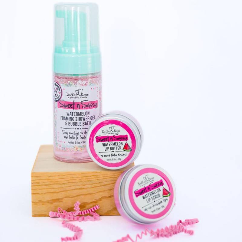 Bella & Bear Sweet 'n' Sassy Watermelon Exfoliating Lip Scrub,