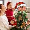Auirre Gingerbread Man Christmas Tree Topper Head Arms and Legs,
