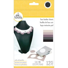 EK Success EK Tools 55-59024 Fau X Leather Basics Punch Material Pack, Acrylic, Multi-Colour, 5.51x8.9x0.2 cm