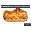 Küchenmaster Olive Wood Chopping Board in Natural Cut, Cheese Board,